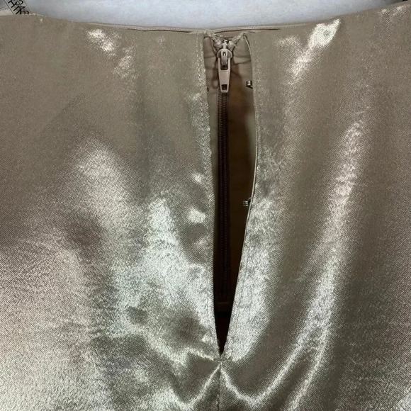 NWT SACHIN & BABI Anthropologie Stella Strapless Satin Gold Gown Coastal Size 6 - Picture 6 of 8